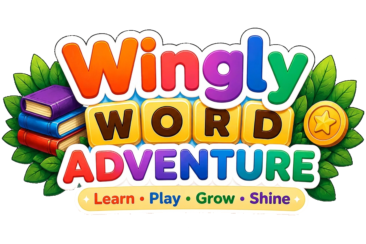 Wingly Word Adventure free English learning app logo